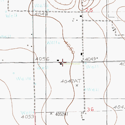 Topographic Map of 12316 Water Well, NM