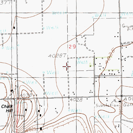 Topographic Map of 12100 Water Well, NM