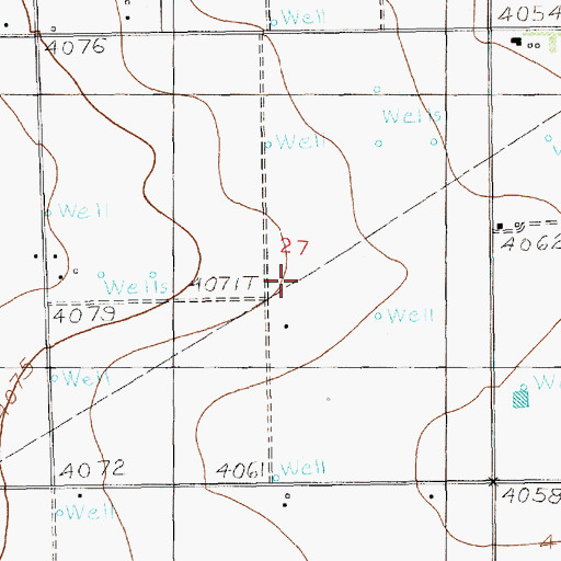 Topographic Map of 12311 Water Well, NM