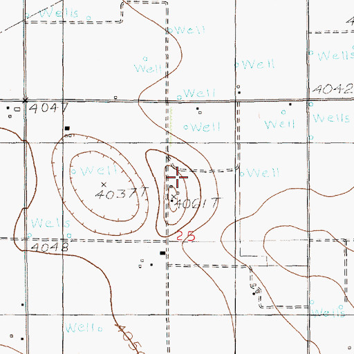 Topographic Map of 12306 Water Well, NM