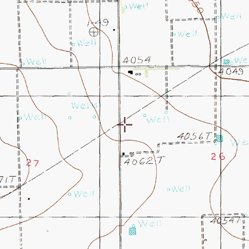 Topographic Map of 12307 Water Well, NM
