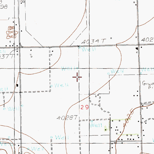 Topographic Map of 10805 Water Well, NM