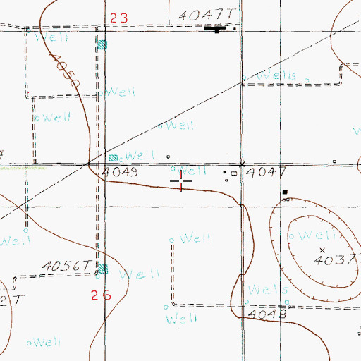 Topographic Map of 12309 Water Well, NM