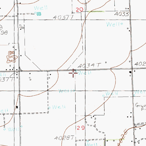 Topographic Map of 12379 Water Well, NM