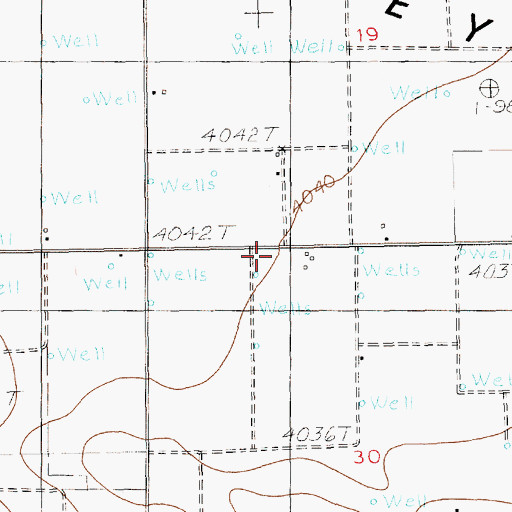 Topographic Map of 11614 Water Well, NM