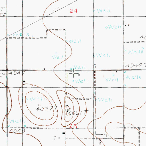 Topographic Map of 12305 Water Well, NM