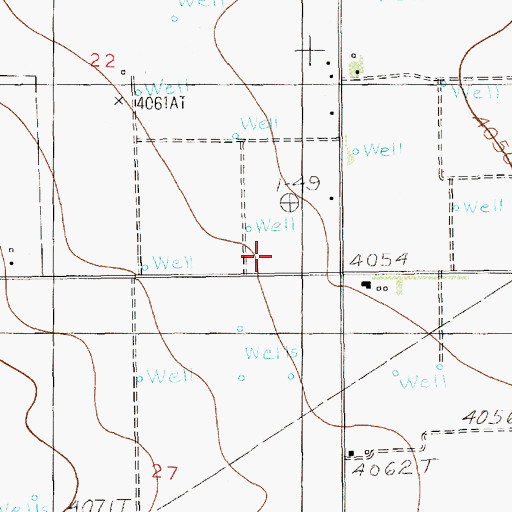 Topographic Map of 11660 Water Well, NM