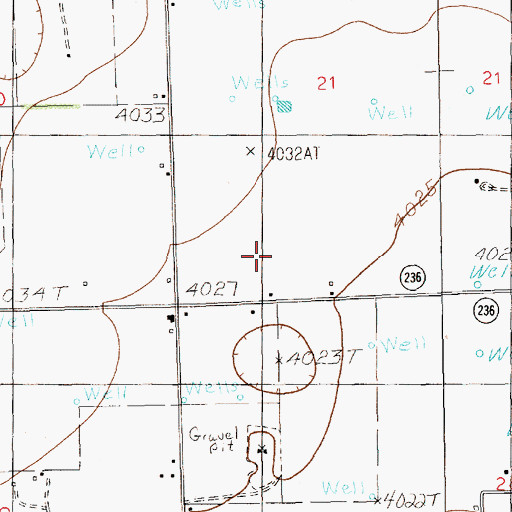 Topographic Map of 10679 Water Well, NM
