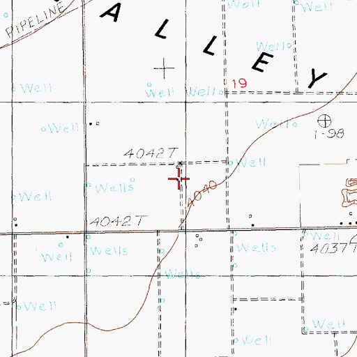 Topographic Map of 12328 Water Well, NM