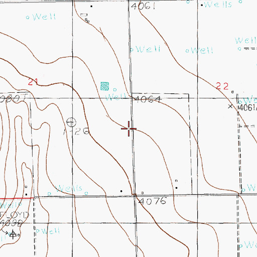 Topographic Map of 12108 Water Well, NM