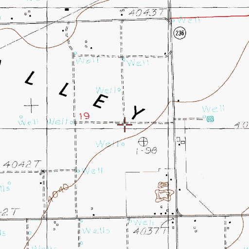 Topographic Map of 12329 Water Well, NM