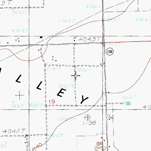 Topographic Map of 12327 Water Well, NM