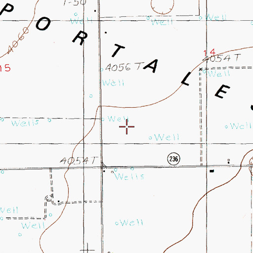 Topographic Map of 12290 Water Well, NM