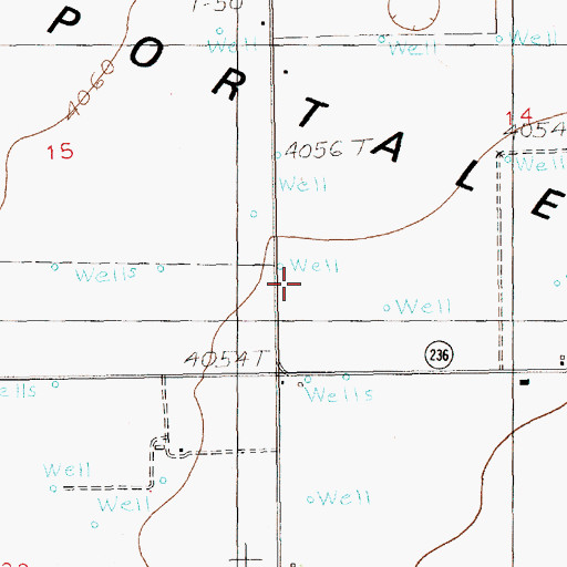 Topographic Map of 12289 Water Well, NM
