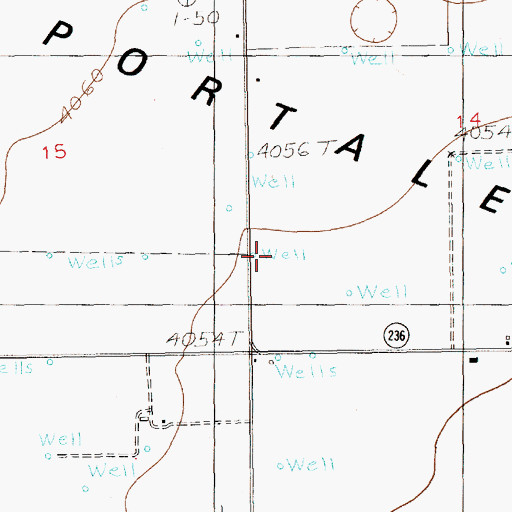 Topographic Map of 10042 Water Well, NM