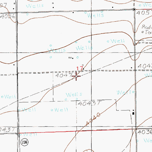 Topographic Map of 11673 Water Well, NM