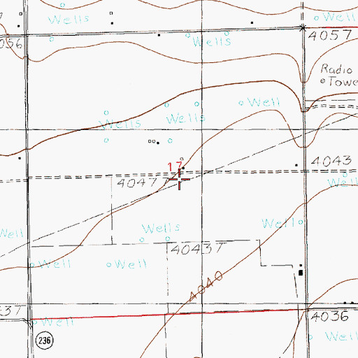 Topographic Map of 12323 Water Well, NM