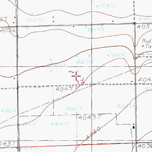 Topographic Map of 12321 Water Well, NM