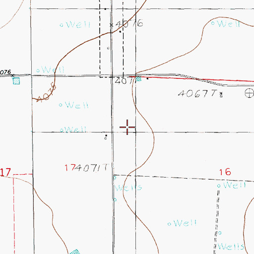 Topographic Map of 12298 Water Well, NM