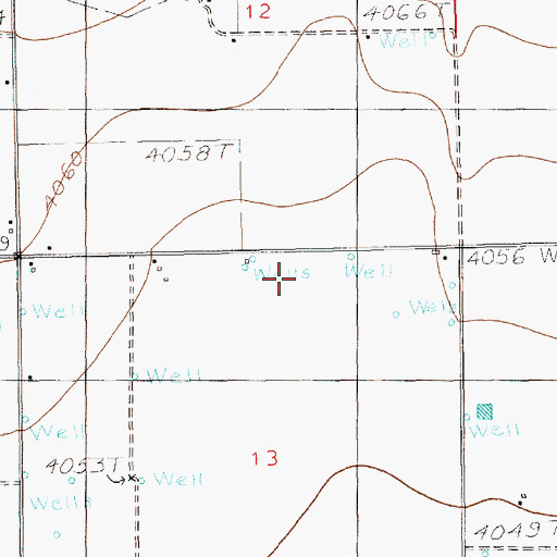 Topographic Map of 12653 Water Well, NM