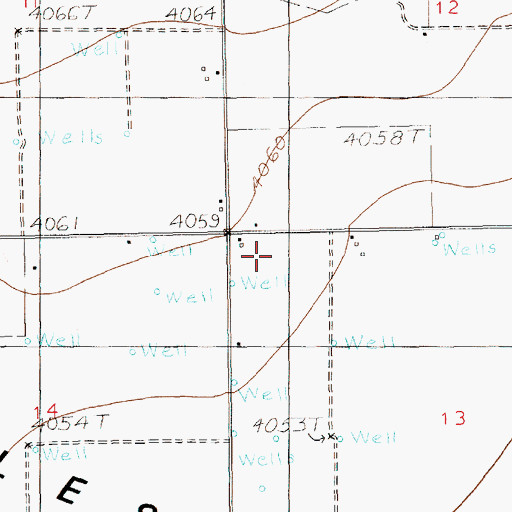 Topographic Map of 12284 Water Well, NM