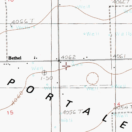 Topographic Map of 12286 Water Well, NM