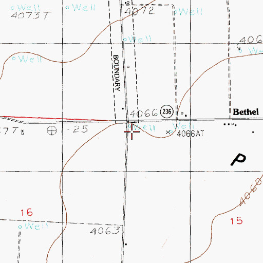 Topographic Map of 12296 Water Well, NM