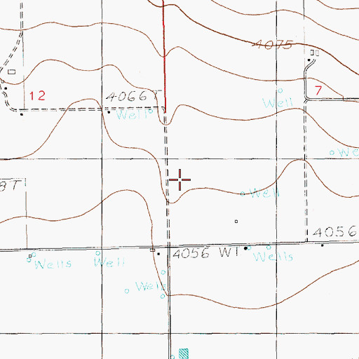 Topographic Map of 11053 Water Well, NM
