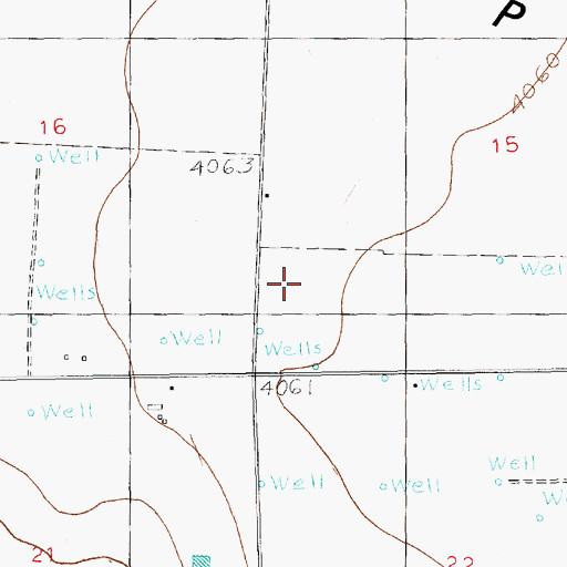 Topographic Map of 12281 Water Well, NM