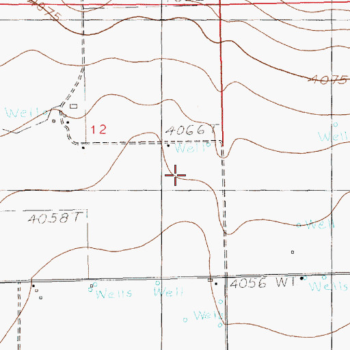 Topographic Map of 11658 Water Well, NM