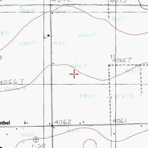 Topographic Map of 12282 Water Well, NM