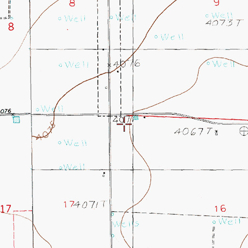 Topographic Map of 12654 Water Well, NM