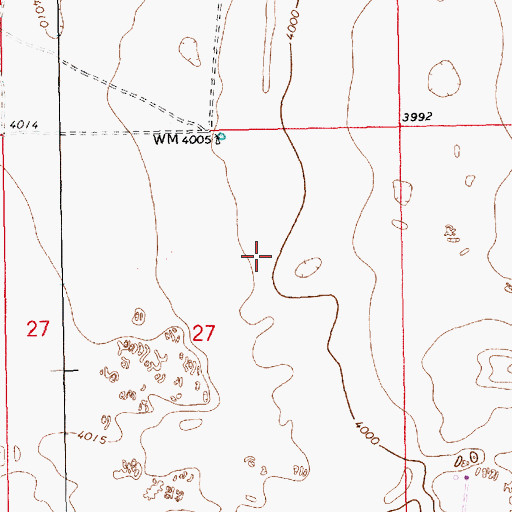 Topographic Map of 12871 Water Well, NM