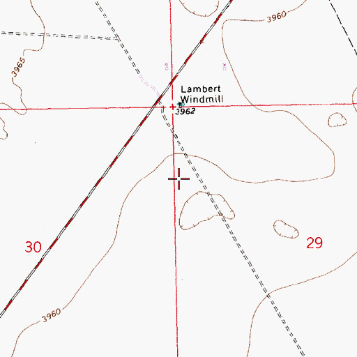 Topographic Map of 12618 Water Well, NM