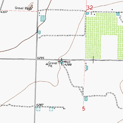 Topographic Map of 00669 Water Well, NM