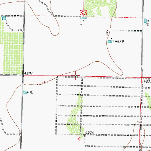 Topographic Map of 10308 Water Well, NM