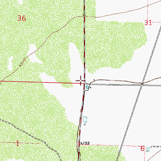 Topographic Map of 10309 Water Well, NM