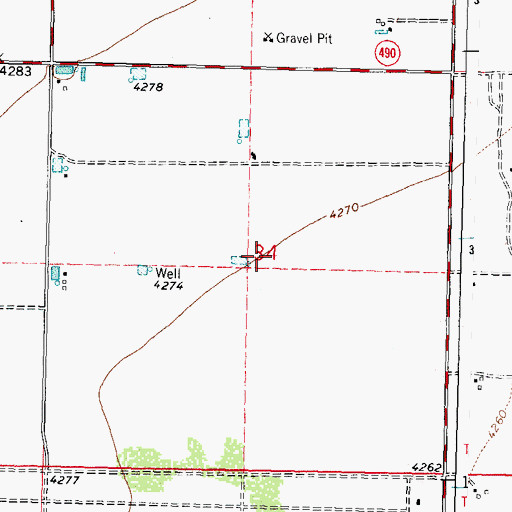 Topographic Map of 00526 Water Well, NM