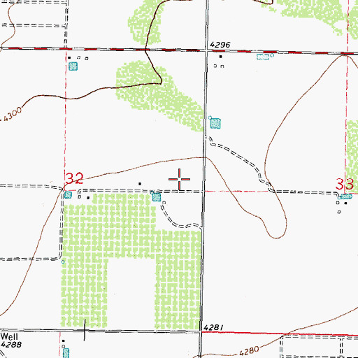 Topographic Map of 10197 Water Well, NM