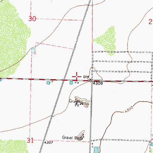 Topographic Map of 00508 Water Well, NM