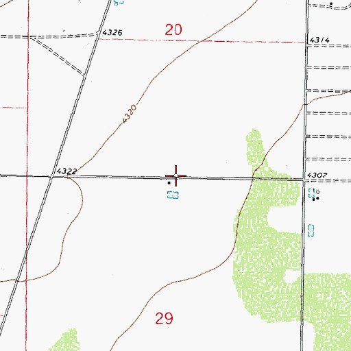 Topographic Map of 10195 Water Well, NM