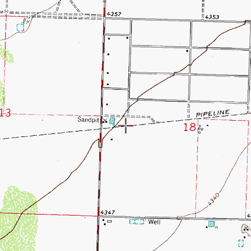 Topographic Map of 00454 Water Well, NM