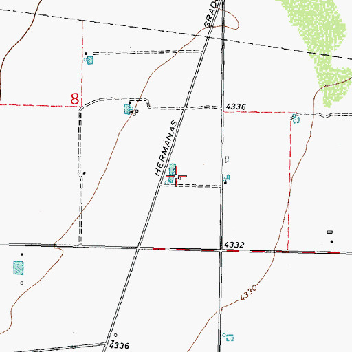 Topographic Map of 00414 Water Well, NM