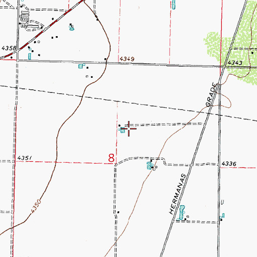 Topographic Map of 00406 Water Well, NM