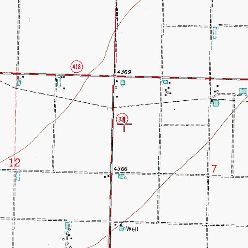 Topographic Map of 10443 Water Well, NM