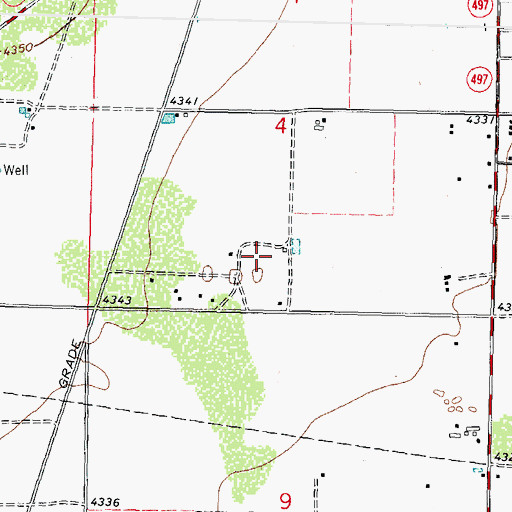 Topographic Map of 00387 Water Well, NM