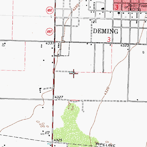 Topographic Map of 00378 Water Well, NM