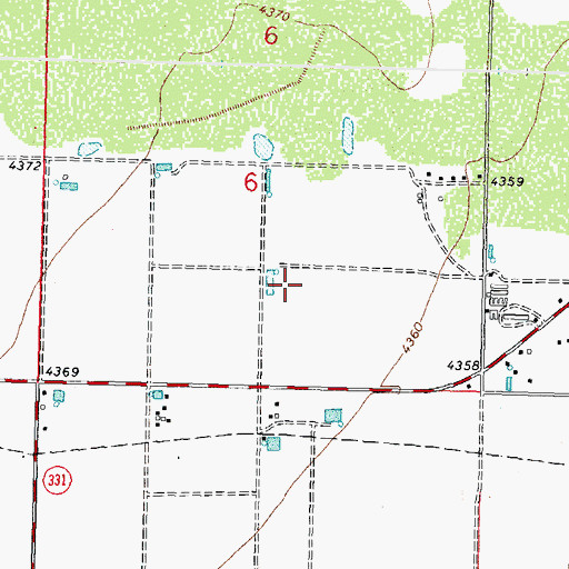 Topographic Map of 10167 Water Well, NM