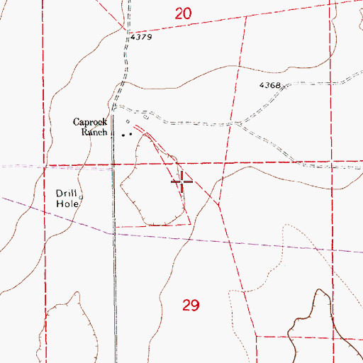 Topographic Map of 12579 Water Well, NM