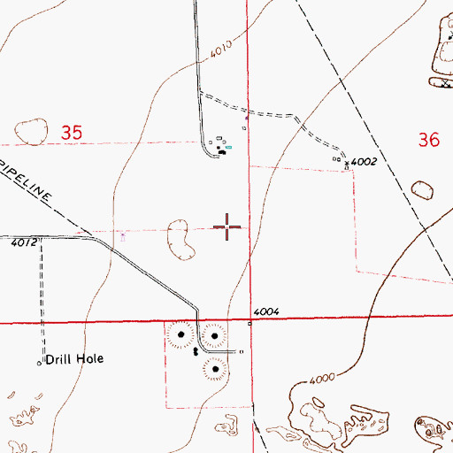 Topographic Map of 12556 Water Well, NM